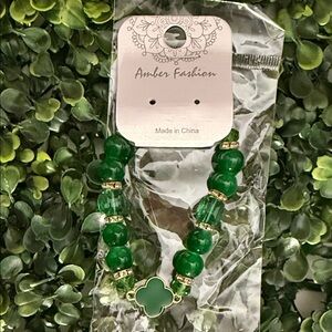 Green Beaded Bracelet